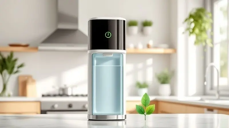 Purificador de água Consul com um símbolo de folha verde, destacando sua classificação Classe A em eficiência energética e sustentabilidade.