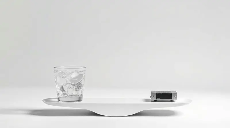 Uma imagem conceitual de balança equilibrando prós e contras para ilustrar as vantagens e desvantagens do purificador de água Top Life.
